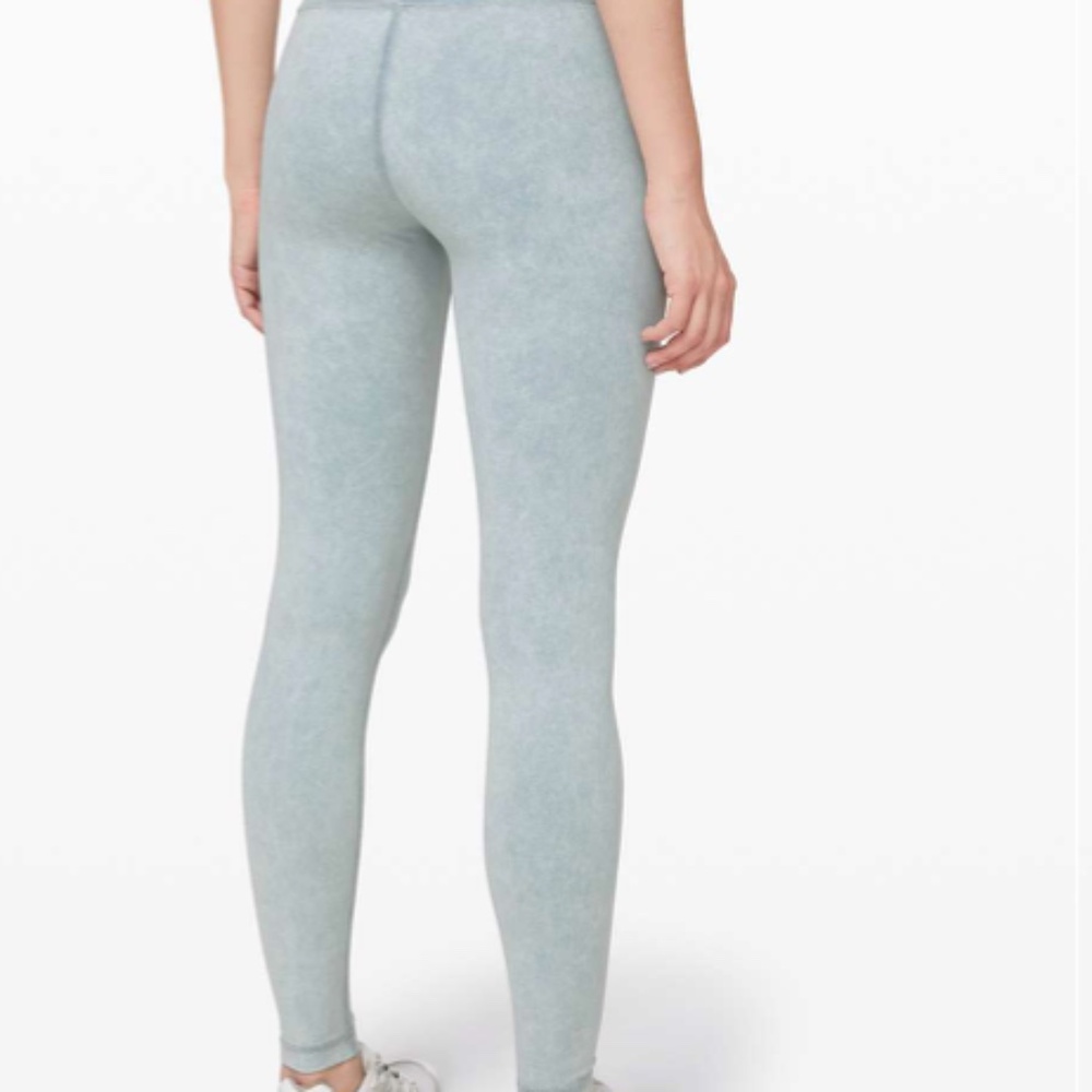 Lululemon Wunder Under High-Rise Tight *Snow Washed 28" Washed Chambray Size 6
